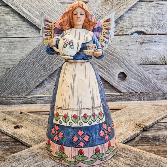 2002 Jim Shore Heartwood Creek, Angel of Hospitality, #108919, 7.5”H - Picture 1 of 9